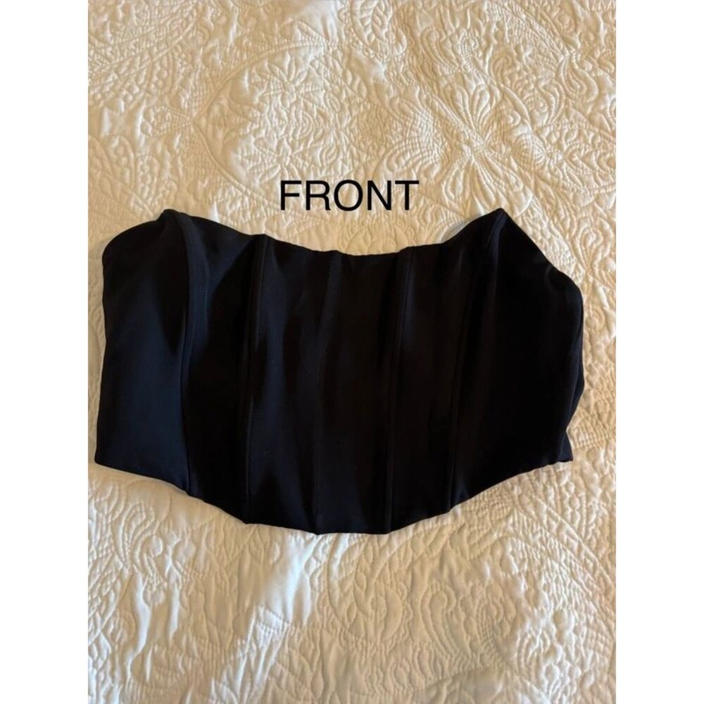 Black Corset Bustier Top